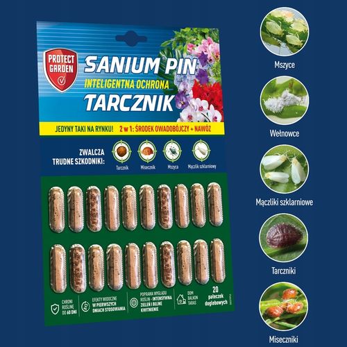 SANIUM PIN 2w1 PAŁECZKI DOGLEBOWE ziemiórki przędziorki wełnowce na Arena.pl