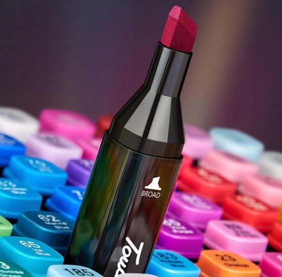 Markery 204 kolory flamastry pisaki dwustronne zdjęcie 4