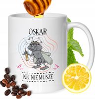 Kubek Dla Oskara Kolegi Przyjaciela Męża Z Nadrukiem Prezent Biały 330Ml
