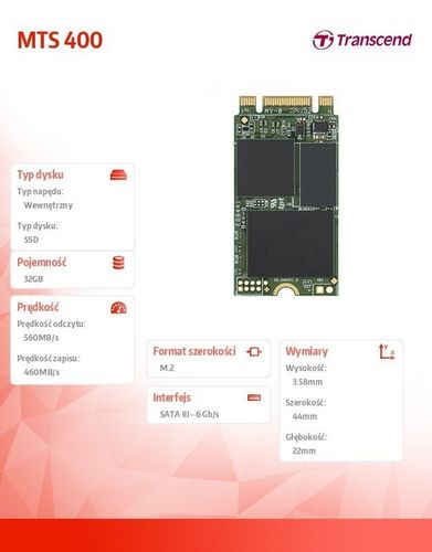 Dysk SSD M2 2242 Sata3 32GB na Arena.pl
