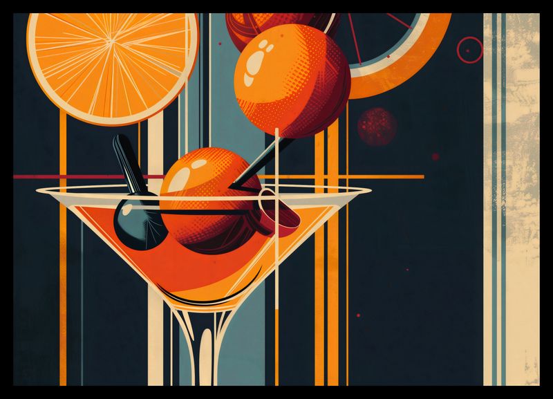 Plakat 42x29,7cm Koktajl w Stylu zdjęcie 2