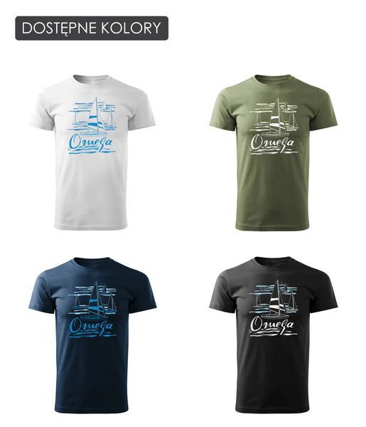 Koszulka żeglarska dla żeglarza z jachtem żaglówką sailing jacht omega męska czarna REGULAR L zdjęcie 3