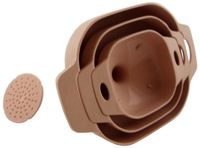 ZESTAW KOMPLET 3 LEJKÓW KUCHENNYCH 3X LEJEK SITKO KUCHENNY Z SITKIEM