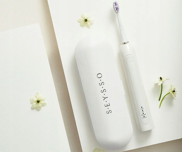 Szczoteczka soniczna SEYSSO Carbon Basic Biała zdjęcie 5