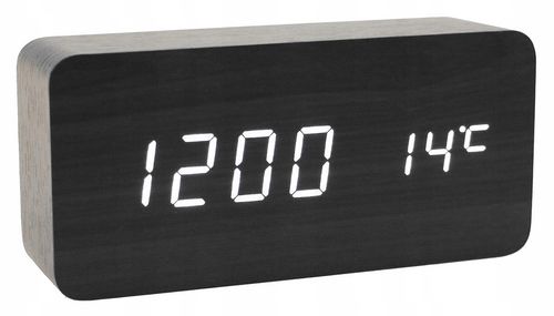 BUDZIK Zegar DREWNIANY Data LED TERMOMETR 862 na Arena.pl