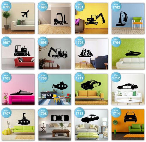 Naklejki na ścianę ścienne SAMOCHODY AUTA 120cm na Arena.pl