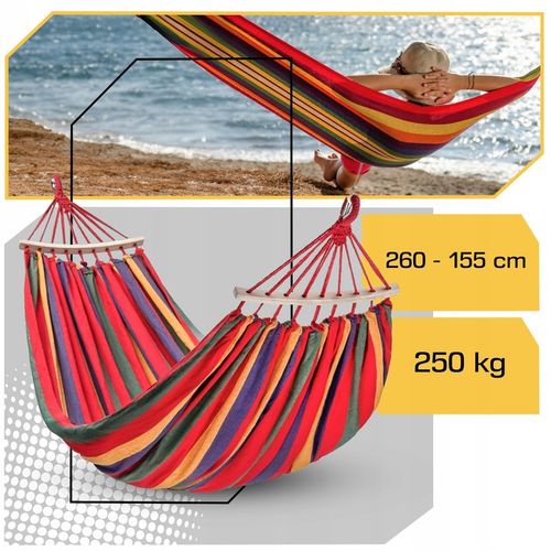 HAMAK OGRODOWY 2 OSOBOWY HUŚTAWKA XXL MOCNY WZMOCNIONY PAŁĄK DUŻY + TORBA na Arena.pl