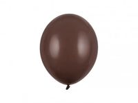 Balony pastelowe brązowe strong, 27 cm 3 szt.