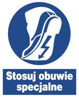 ZNO-20 - ZNAK nakazu BHP - Stosuj obuwie specjalne