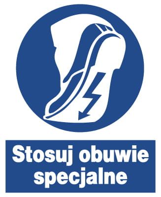 ZNO-20 - ZNAK nakazu BHP - Stosuj obuwie specjalne zdjęcie 1