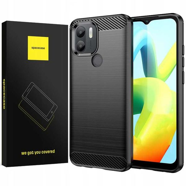 Spacecase Carbon Poco C50 Black zdjęcie 1