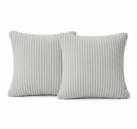 Zestaw 2x Poszewka dekoracyjna Jasiek struktura toczona 40x40 szary