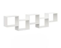 Półka ścienna, wisząca, regał, 186x18x44 cm, biały, mat | TYLETEGOTU