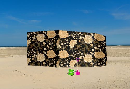PARAWAN PLAŻOWY Kwiaty z indywidualnym napisem 5 PANELI 42.5 na Arena.pl