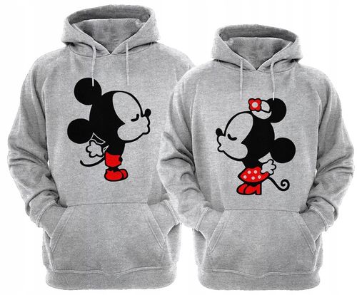 ZESTAW DWÓCH BLUZ Z KAPTUREM DLA ZAKOCHANYCH PAR na Arena.pl