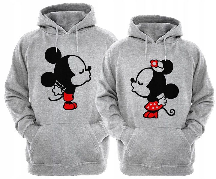 ZESTAW DWÓCH BLUZ Z KAPTUREM DLA ZAKOCHANYCH PAR zdjęcie 1