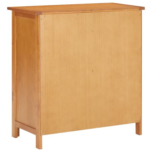 Szafka, 70 x 35 x 75 cm, lite drewno dębowe zdjęcie 6