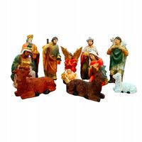 Szopka Bożonarodzeniowa- 10 cm- Figurki do Szopki - 11 elementów