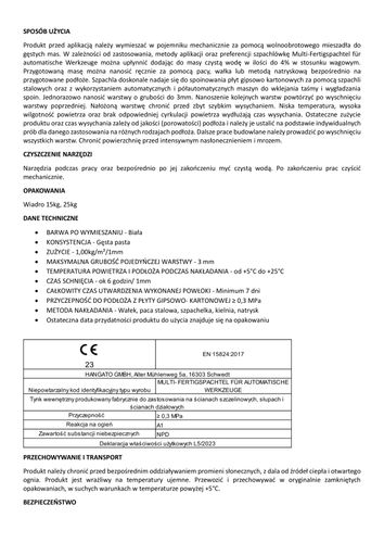 Gładź Tynkowa do narzędzi automatycznych 100Kg na Arena.pl