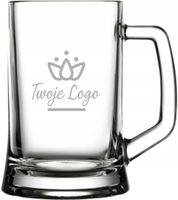 Kufel grawerowany reklama firmy ELEGANCKI komplet