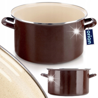 DUŻY GARNEK EMALIOWANY NA GAZ INDUKCJĘ TRADYCYJNY 32CM 11,5L