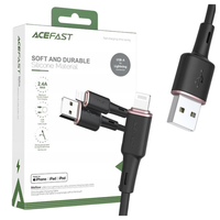 Acefast kabel MFI USB - Lightning 1,2m, 2,4A czarny (C2-02 black)