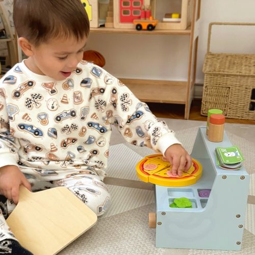 DLA DZIECI  PIZZERIA DREWNIANY PIEC DO PIZZY AKCESORIA na Arena.pl