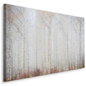 Obraz Do Sypialni Brzozowy Las We Mgle Krajobraz Natura 40cm x 30cm
