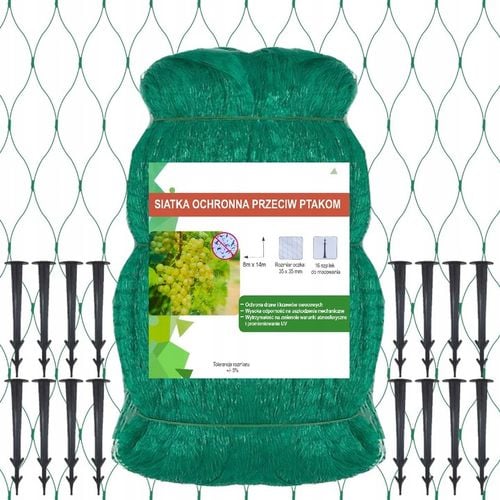 Siatka na ptaki OCHRONNA DUŻA BARDZO MOCNA TRWAŁA FILTR UV przeciw na Arena.pl
