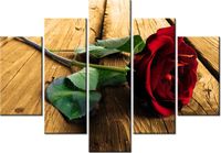 105CM 150CM OBRAZ 5 ELEM RÓŻA UKOCHANEJ DRUK