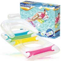 BESTWAY MATERAC LEŻAK DMUCHANY FOTEL Z OPARCIEM NA PLAŻĘ BASEN DO PŁYWANIA