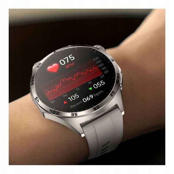 SMARTWATCH ZEGAREK CIŚNIENIOMIERZ EKG GLUKOZA GLIKEMIA HRV ROZMOWY MENU PL zdjęcie 12