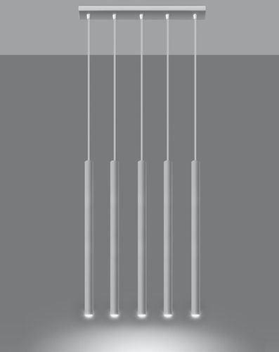 LAMPA wisząca Pastelo SL.0468 metalowa OPRAWA listwa ZWIS tuby sople białe na Arena.pl