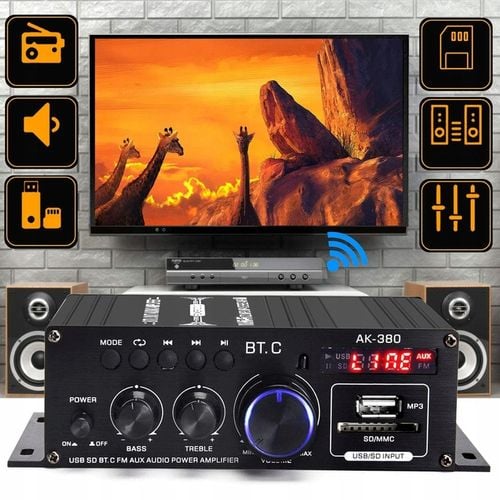 WZMACNIACZ AMPLITUNER RADIO SAMOCHODOWE GŁOŚNIK KARAOKE BLUETOOTH + na Arena.pl