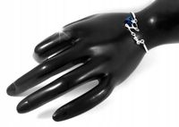 BRANSOLETKA SREBRNA LOVE SERCE SWAROVSKI SREBRO PRÓBY 925 B32