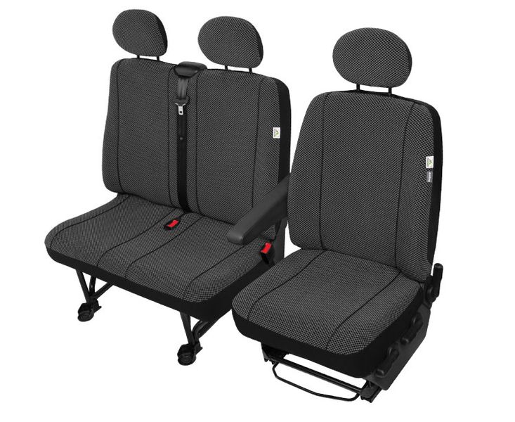 Welurowe pokrowce 3 osoby VW Transporter T6 od 2015 zdjęcie 1