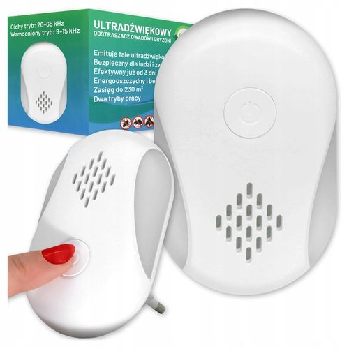ODSTRASZACZ MYSZY OWADÓW I GRYZONI ULTRADZWIĘKOWY NA KUNY SZCZURY na Arena.pl