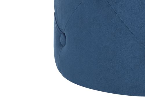 Puf welurowy ø 40 cm niebieski COROLLA na Arena.pl