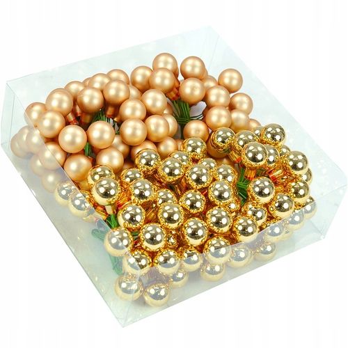 BOMBKI SZKLANE DO STROIKÓW NA DRUCIKU CHOINKOWE BOMBKA 2,5cm 144szt na Arena.pl