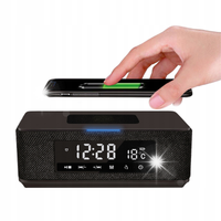 Głośnik Bluetooth RADIO Ładowarka Indukcyjna ZEGAR