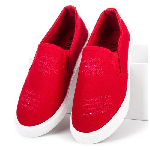 Czerwone Trampki Slip On r.37 na Arena.pl