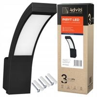 LAMPA ZEWNĘTRZNA LED ELEWACYJNA OGRODOWA KINKIET ZEWNĘTRZNY CZARNA 10W IP54