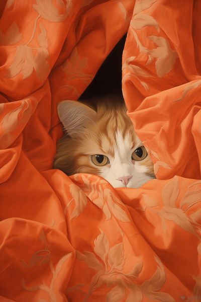 Plakat 40x60cm Ukryty Kot zdjęcie 1