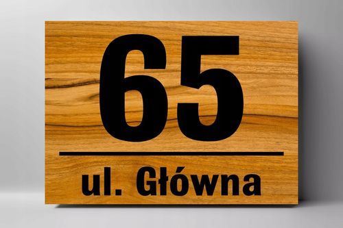 Tabliczka Tablica ADRESOWA ALUMINIOWA Numer domu DIBOND DUŻA na Arena.pl