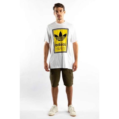 adidas FILLED LABEL TEE 937 WHITE YELLOW S na Arena.pl