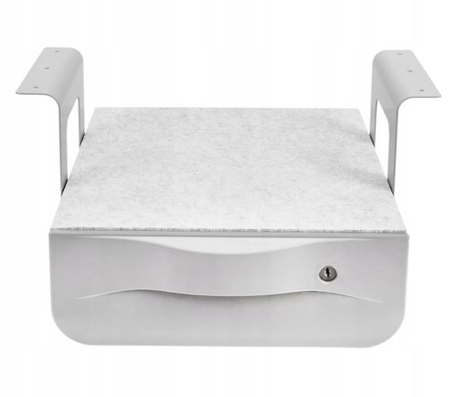 Podblatowa szuflada kontenerek półka pod biurko SPB-121W biały na Arena.pl