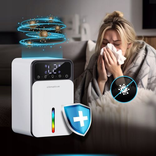 Cichy osuszacz LUXE 1200ml UV + LED wydajny pochłaniacz wilgoci do domu na Arena.pl