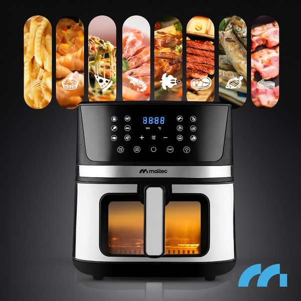 FRYTKOWNICA BEZTŁUSZCZOWA FRYTOWNICA AIR FRYER DUŻA 7L MOCNA 1800W zdjęcie 2