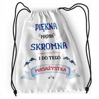 Plecak Dla Masażystki Sportowy Szkolny Worek Torba Z Nadrukiem Ze Zdjęciem