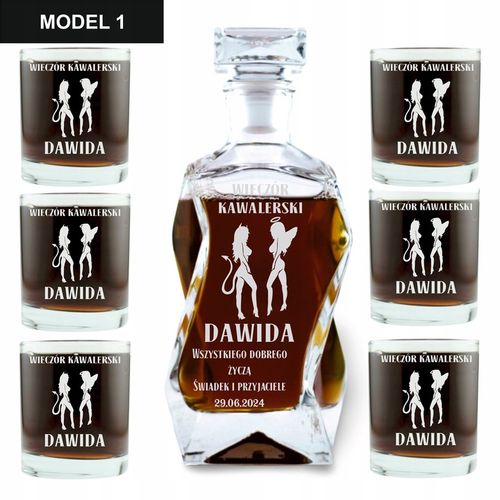 Karafka do Whisky Grawerowana Idealny Prezent Gift na Wieczór Kawalerski na Arena.pl